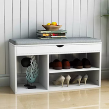 Load image into Gallery viewer, Open Shoe Cabinet with seat