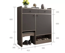Load image into Gallery viewer, Contemporary Shoe Cabinet with Pullout Seat