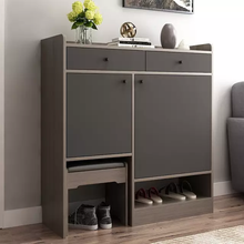 Load image into Gallery viewer, Contemporary Shoe Cabinet with Pullout Seat