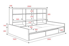 Load image into Gallery viewer, Discovery Bookcase Day Bed