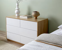 Load image into Gallery viewer, Coastal 6 Drawer Chest of Drawers