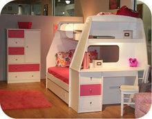 Load image into Gallery viewer, Bunk Bed With Study - Classic Designs