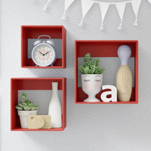 Load image into Gallery viewer, Square Wall Shelves-Set of 3