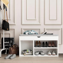 Load image into Gallery viewer, Open Shoe Cabinet with seat