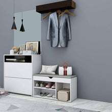 Load image into Gallery viewer, Open Shoe Cabinet with seat